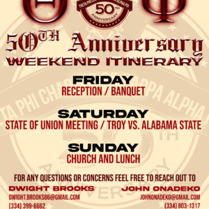 Theta Phi 50th Anniversary Weekend Ticket